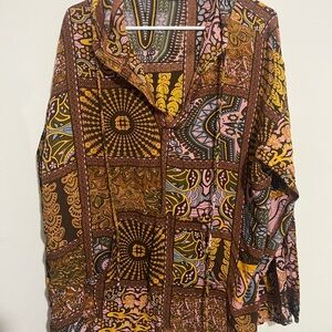 Multicolor Patchwork Women's Top